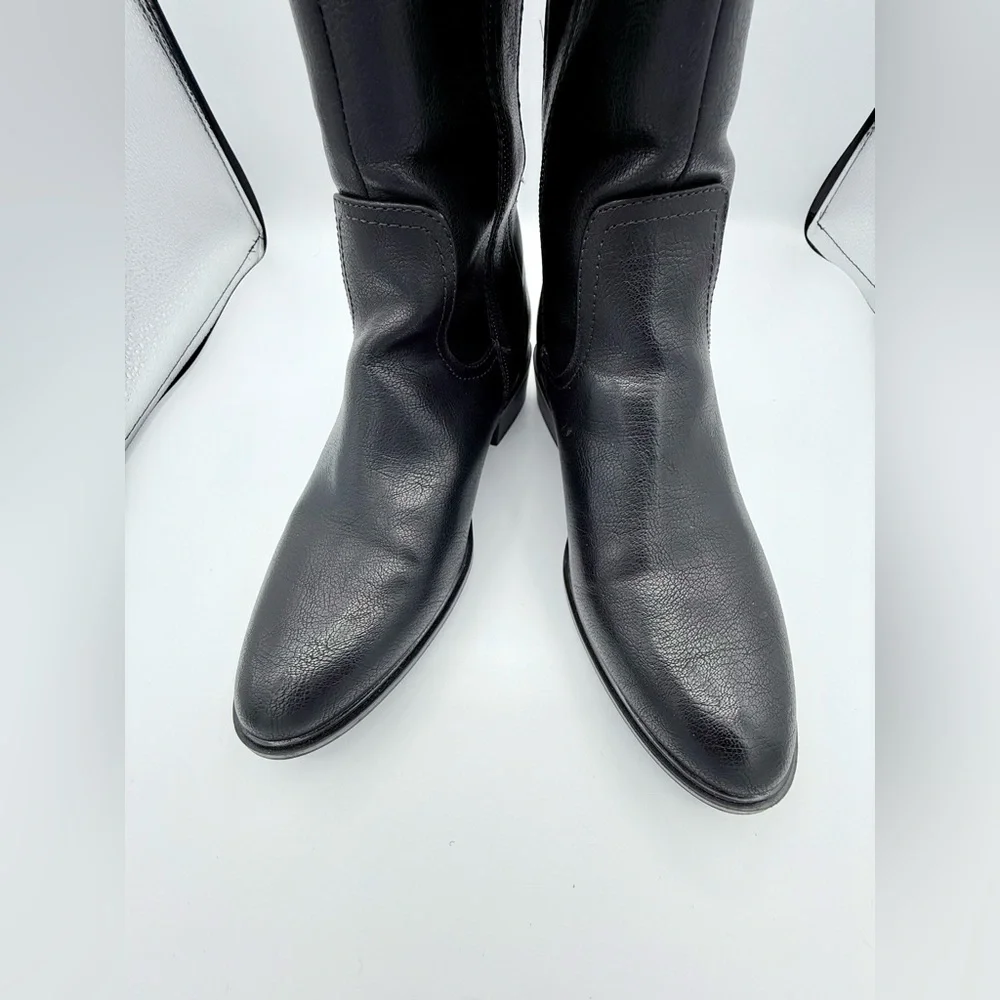 BareTraps‎ Anika Over-The-Knee Black Boots Wide Calf Comfort Riding Style Size 8
